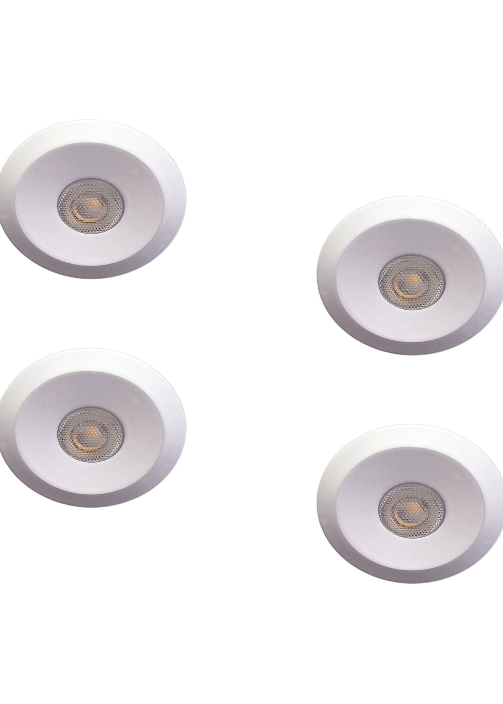 Set van 4 Microledjes Maduro, dimbaar, 1,2 Watt, Wit IP44