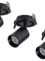 Set van 3 Inbouw led spot Rotterdam, 360 graden richtbaar