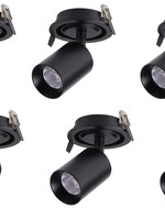 Set van 6 Inbouw led spot Rotterdam, 360 graden richtbaar