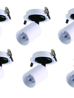 Set van 6 Inbouw led spot Rotterdam, 360 graden richtbaar