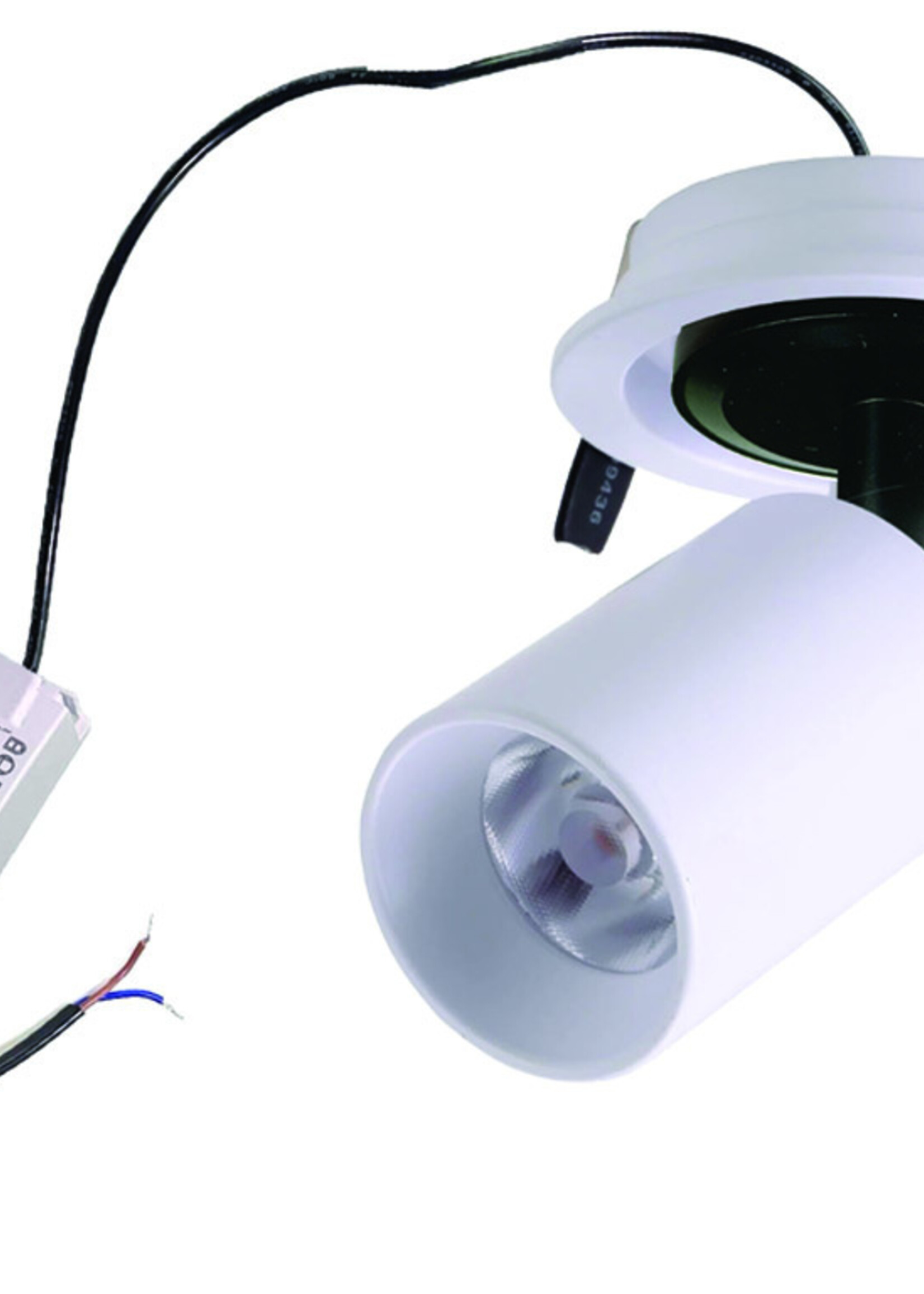 Set van 6, Dimbare inbouw led spot Rotterdam, 360 graden richtbaar. Wit