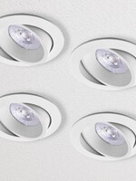 Set van 4 Led inbouwspot Brugge, 5 Watt