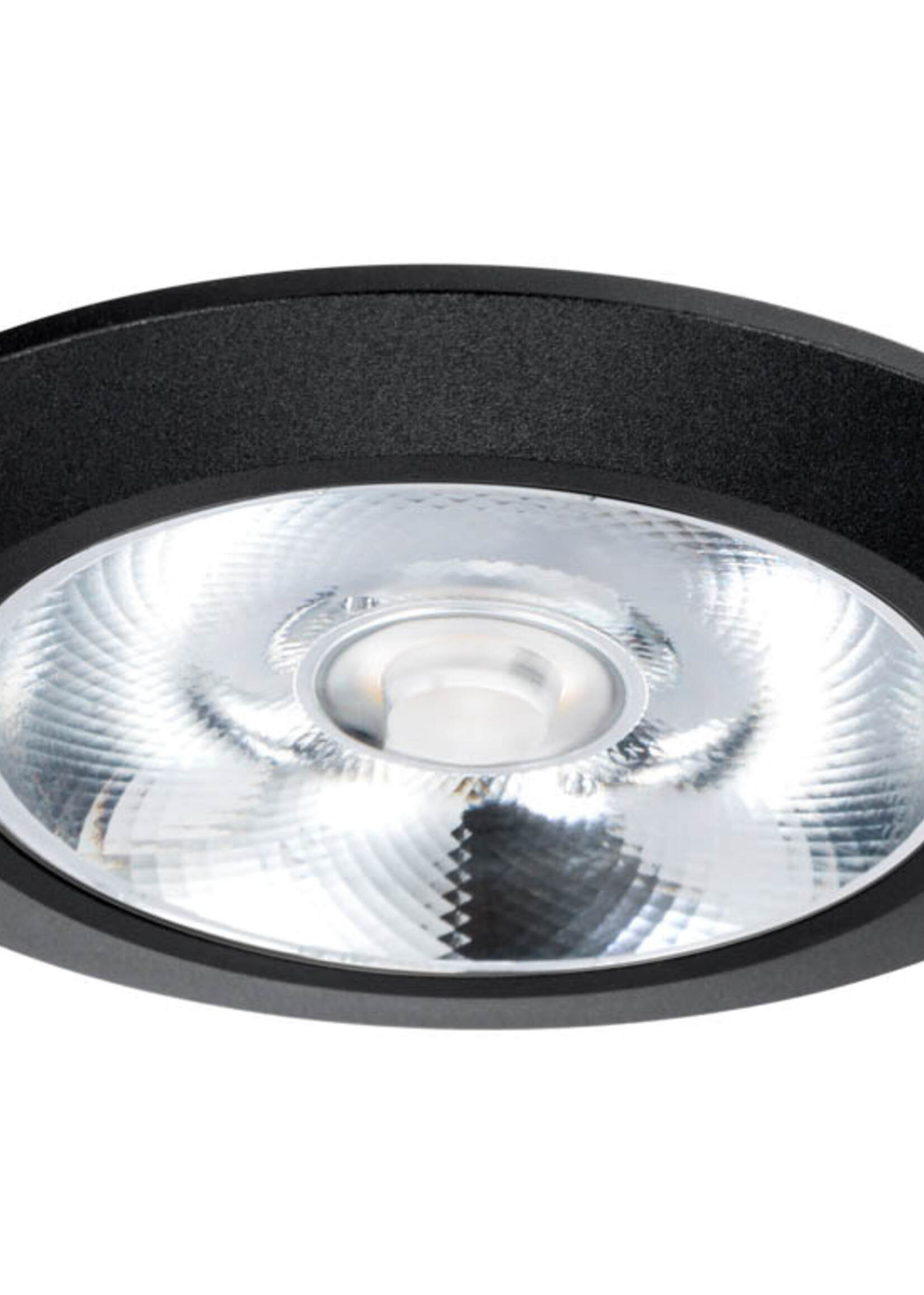 Inbouw LEDspot Riga, 6 Watt, IP44, Dim to warm, Zwarte uitvoering