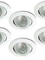 Set van 6 Badkamer LEDspot Rome 6 Watt, IP65