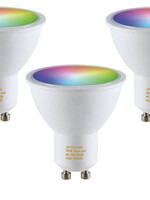 3 stuks Ledspot GU10 fitting, Hue en Zigbee Compatibel