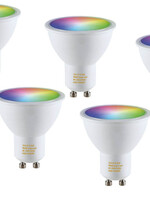 5 stuks  Ledspot GU10 fitting, Hue en Zigbee Compatibel