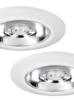 Set van 2 stuks Inbouw LEDspot Riga, 6 Watt, Dim to warm, IP44