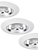 Set van 3 stuks Inbouw LEDspot Riga, 6 Watt, Dim to warm, IP44