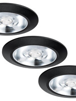 Set van 3 Inbouw LEDspot Riga, 6 Watt, Dim to warm, IP44