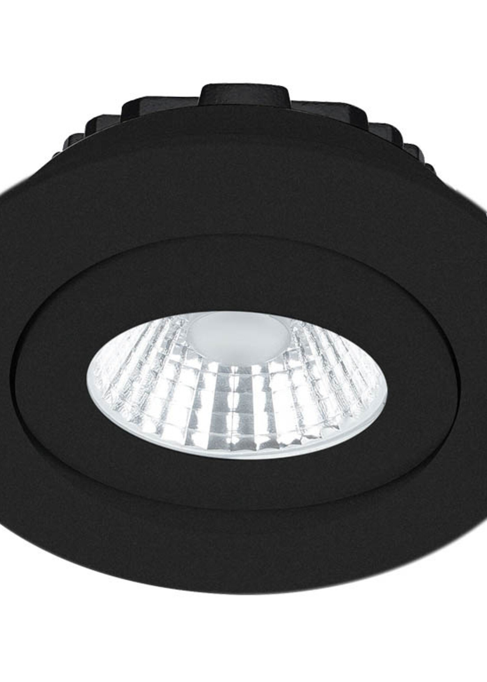Inbouw Ledspot Praag zwart, 5 Watt, Dimbaar, Warm Wit licht , IP44