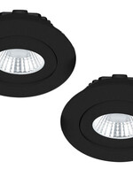 Set van 2 Inbouw Ledspot Praag, 5 Watt, IP44