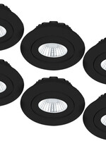 Set van 6 Inbouw Ledspot Praag, 5 Watt, IP44