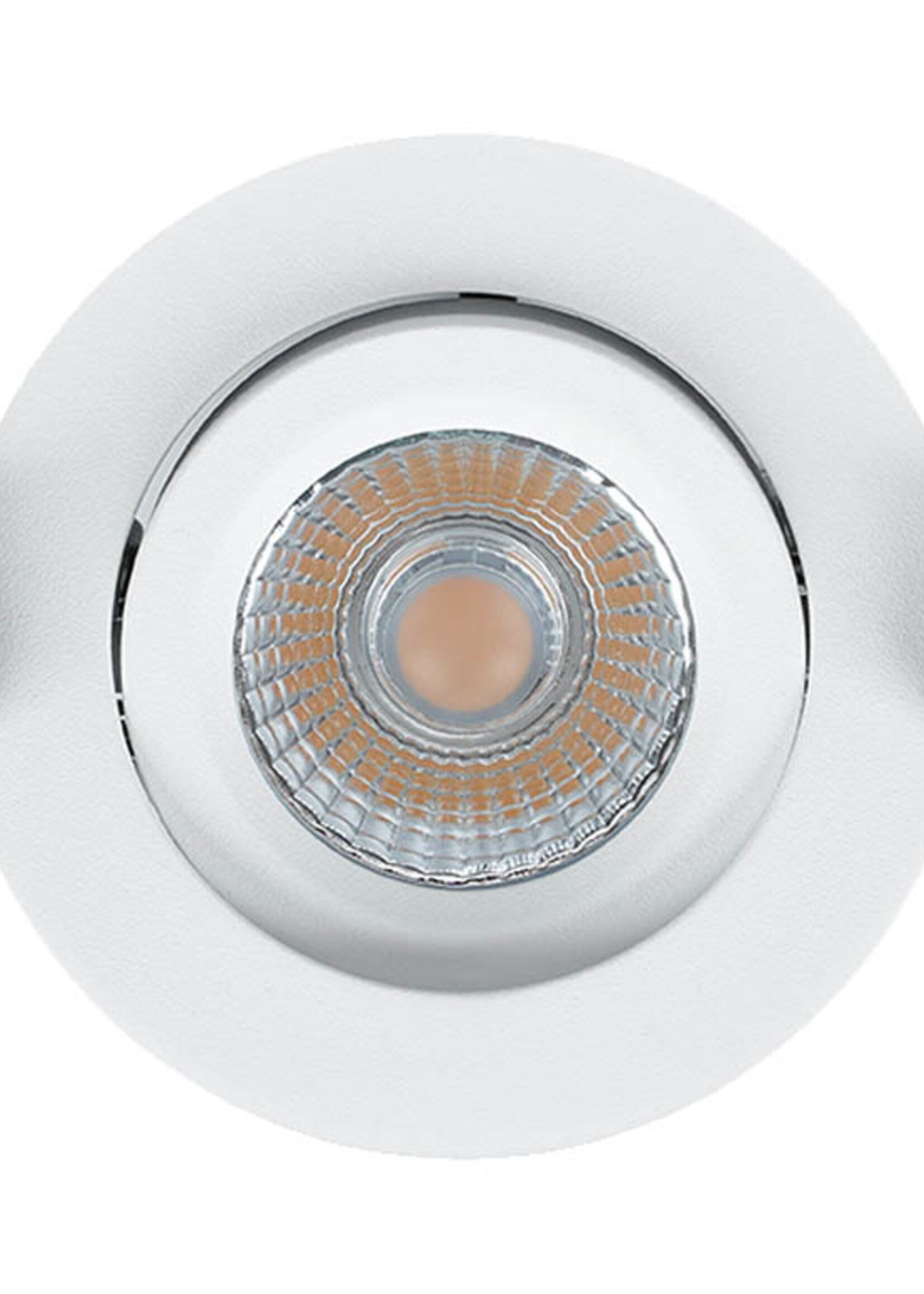 Set van 3 Inbouw Ledspot Praag Wit, 5 Watt, Dimbaar, Warm Wit licht , IP44