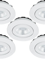 Set van 5Inbouw Ledspot Praag, 5 Watt, IP44