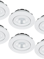 Set van 6 Inbouw Ledspot Praag, 5 Watt, IP44