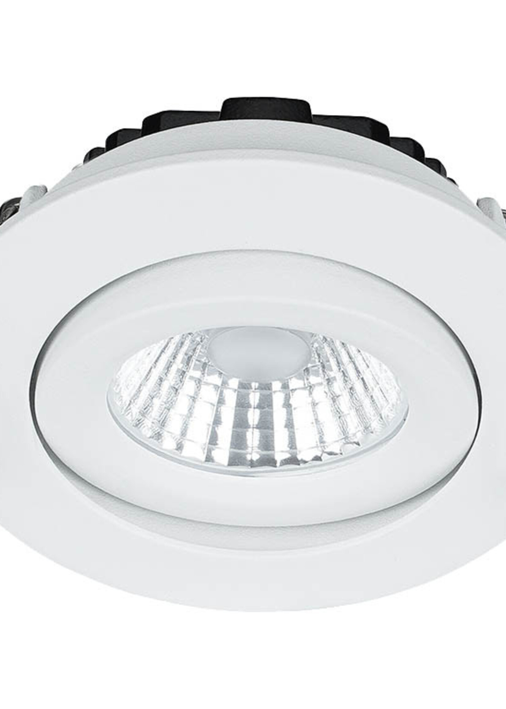 Set van 6 Inbouw Ledspot Praag Wit, 5 Watt, Dimbaar, Warm Wit licht , IP44