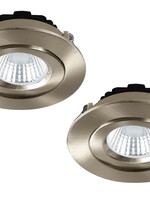 Set van 2 Inbouw Ledspot Praag, 5 Watt, IP44