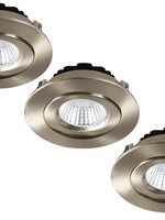 Set van 3 Inbouw Ledspot Praag, 5 Watt, IP44