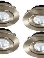 Set van 4 Inbouw Ledspot Praag, 5 Watt, IP44