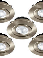 Set van 5 Inbouw Ledspot Praag, 5 Watt, IP44