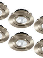 Set van 6 Inbouw Ledspot Praag, 5 Watt, IP44