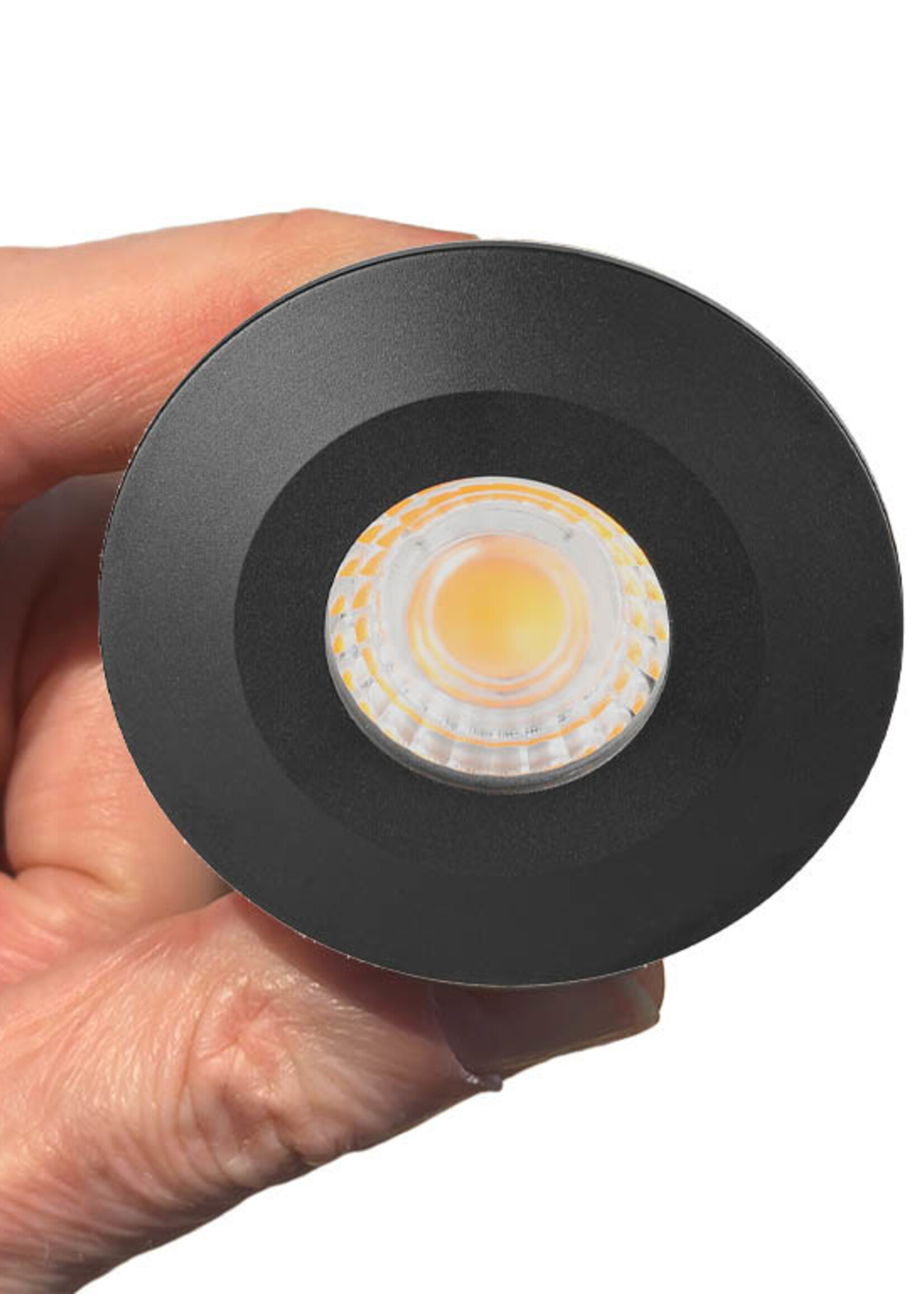 Inbouw Mini Ledspotjes Turijn 4,5 Watt IP65 Dimbaar Zwarte Kleur