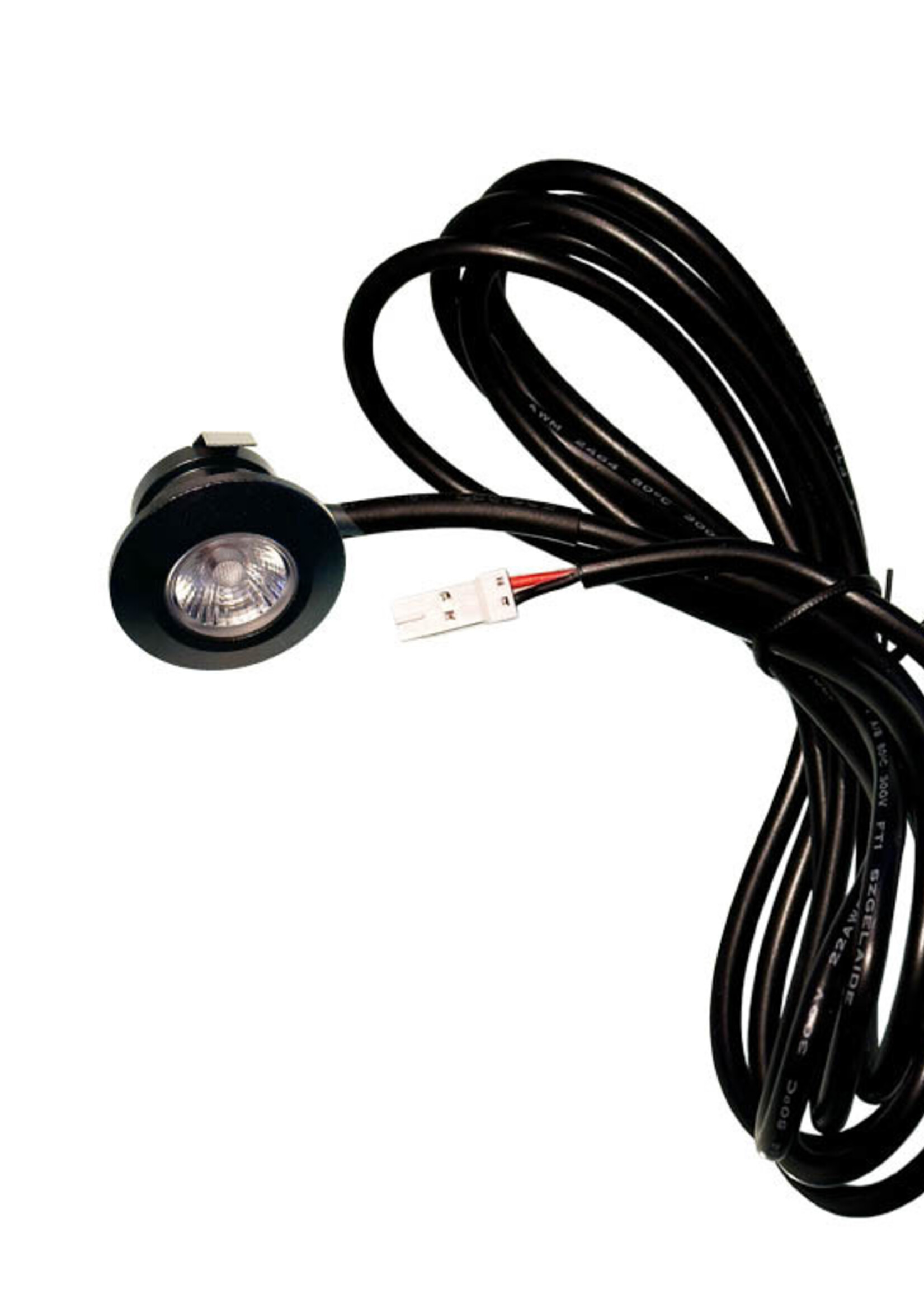 Set van 3 Inbouw Micro Ledspotjes Bern 1,2 watt IP65 Dimbaar zwart