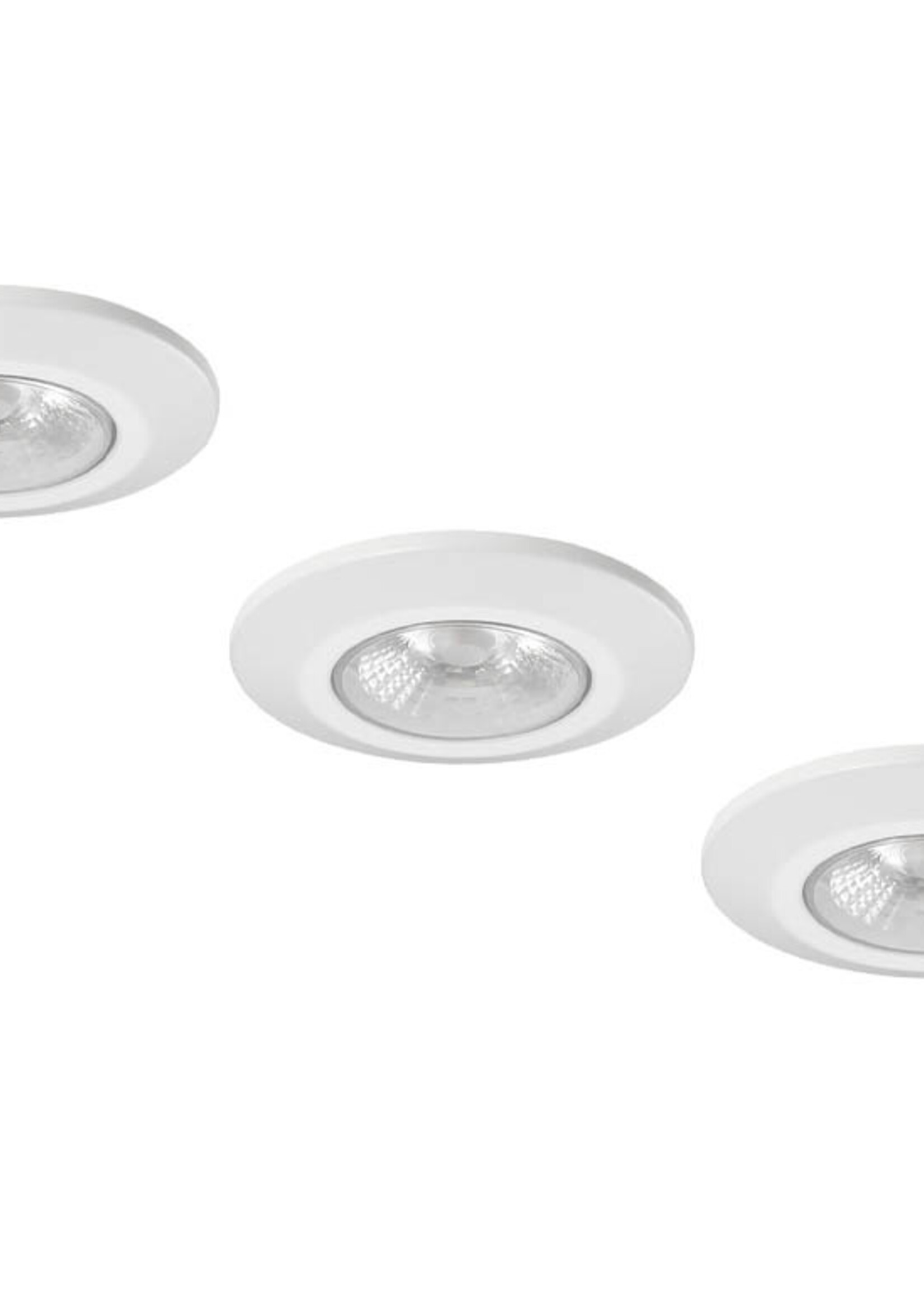Set van 3 Inbouw Micro Ledspotjes Bern 1,2 watt IP65 Dimbaar witte  kleur