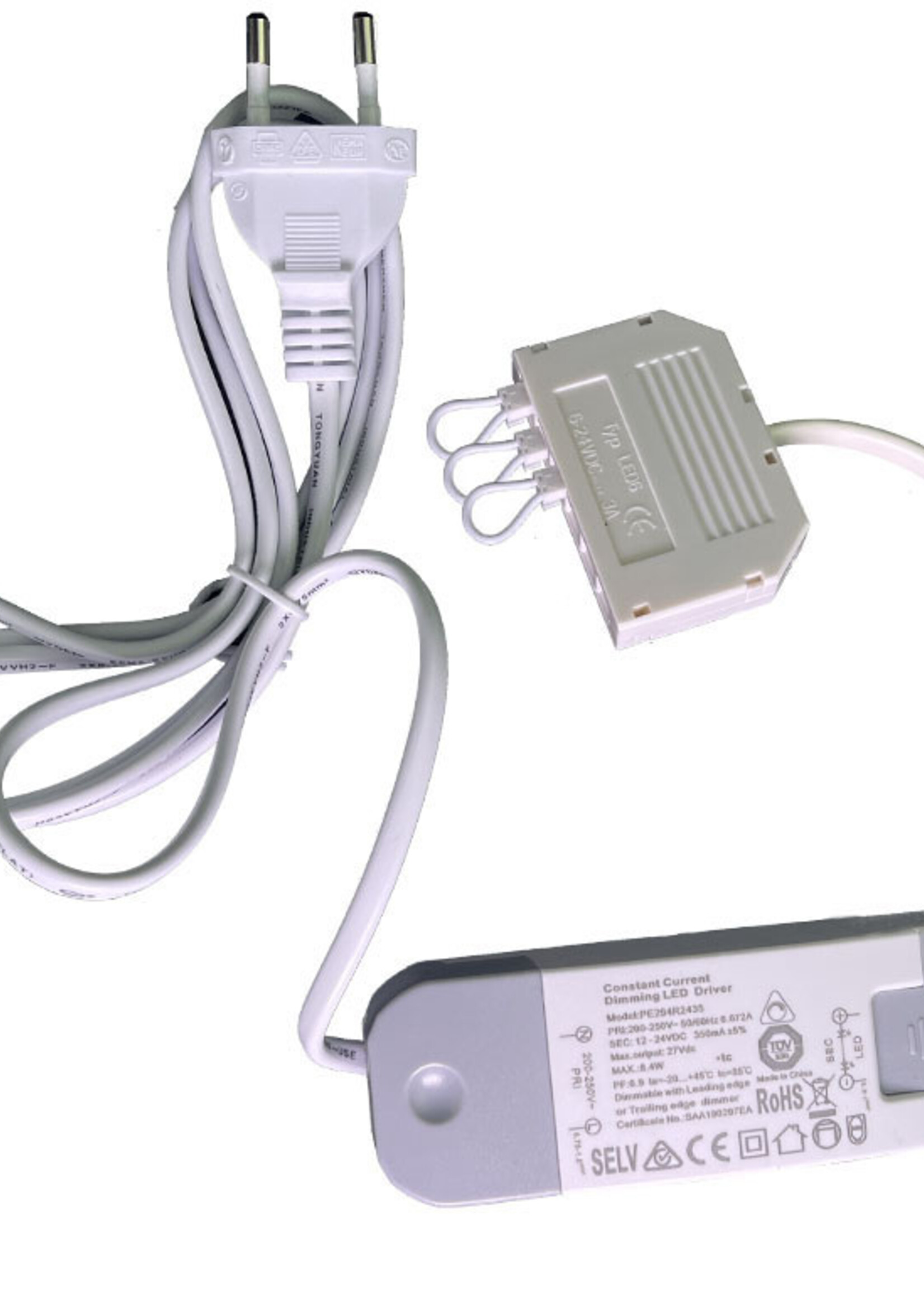 Set van 4 Inbouw Micro Ledspotjes Bern 1,2 watt IP65 Dimbaar zwart