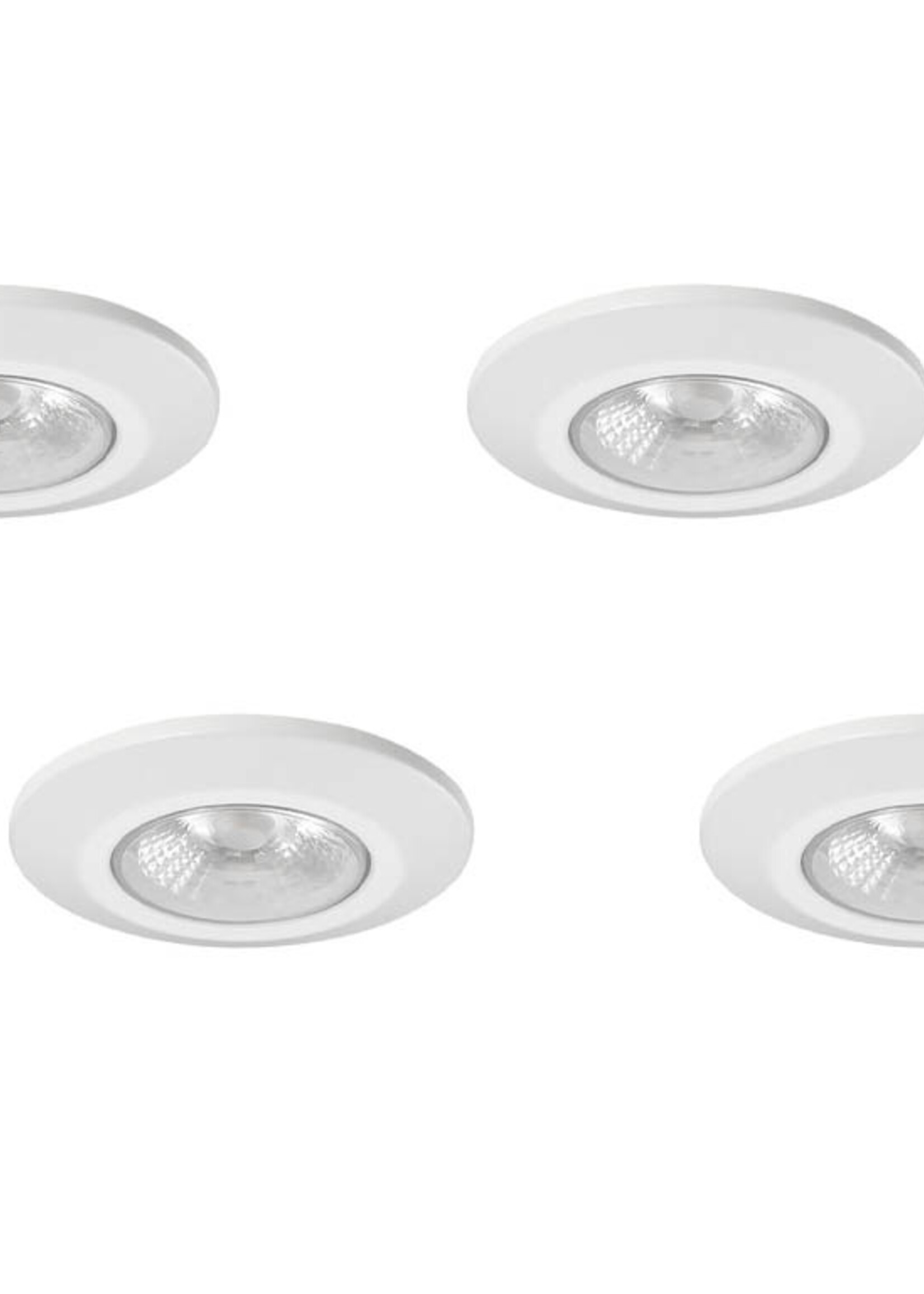 Set van 4 Inbouw Micro Ledspotjes Bern 1,2 watt IP65 Dimbaar witte  kleur