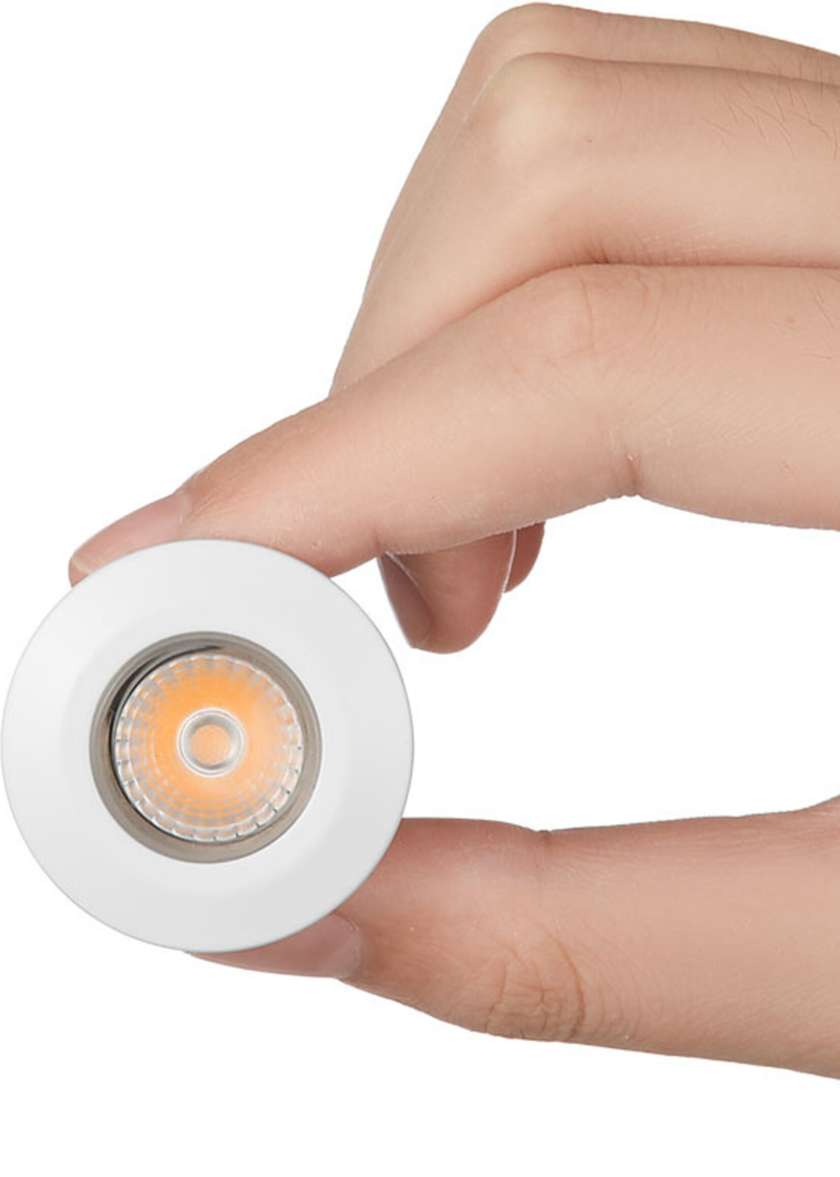 Set van 4 Inbouw Micro Ledspotjes Bern 1,2 watt IP65 Dimbaar witte  kleur