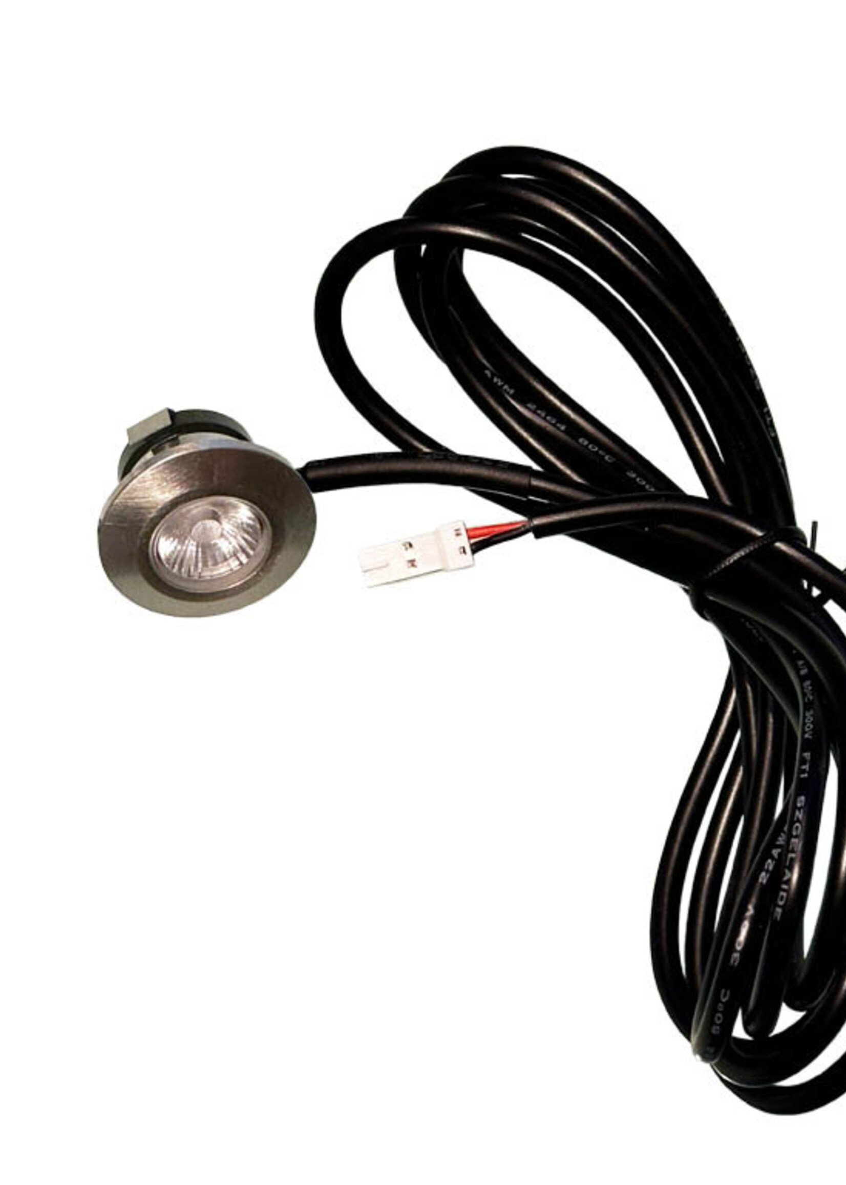 Set van 5 Inbouw Micro Ledspotjes Bern 1,2 watt IP65 Dimbaar rvs kleur