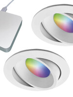 Starterset Smartverlichting :  Kleuren inbouw spots met Bridge