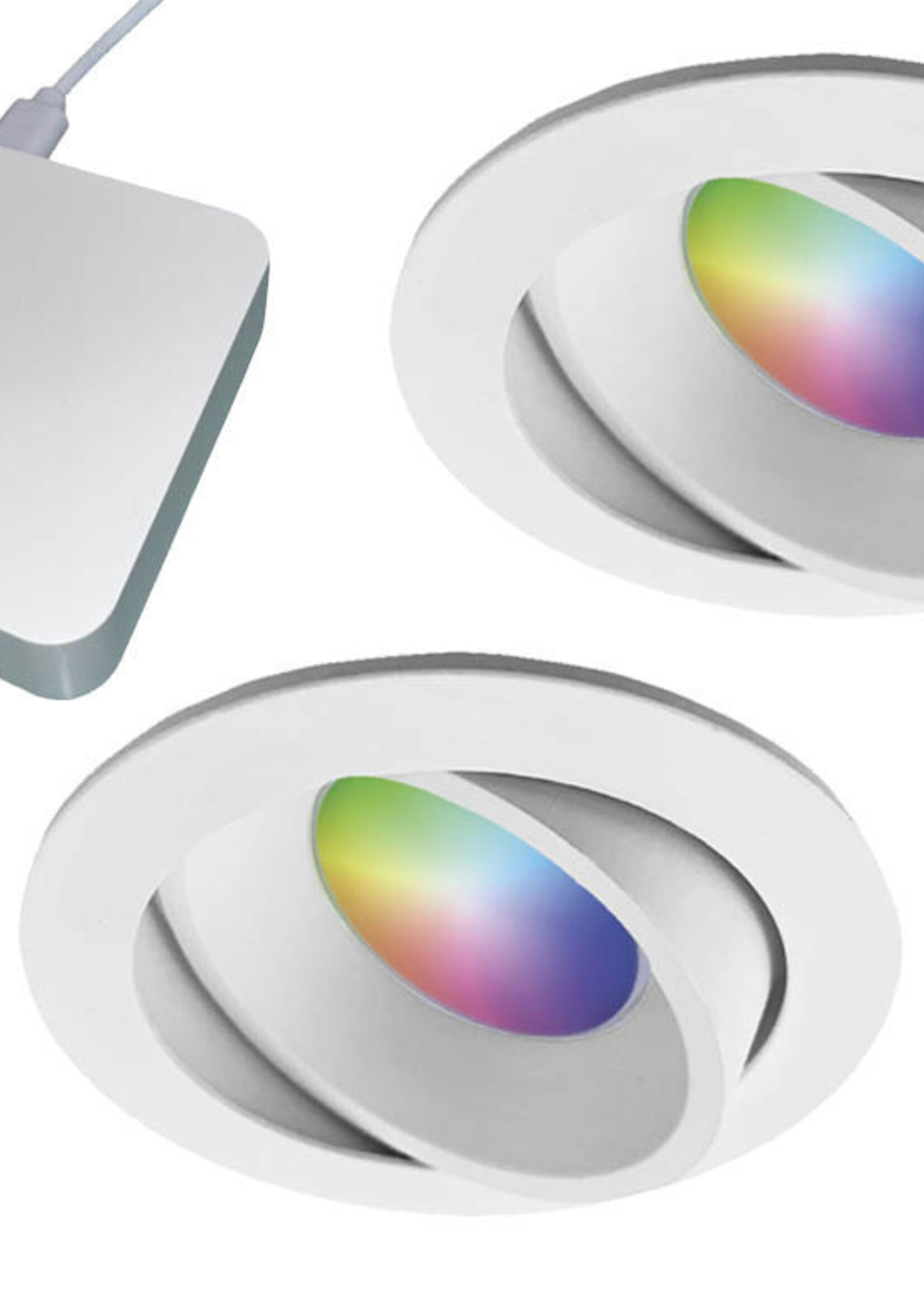 Starterset Smartverlichting :  Kleuren inbouw spots met Bridge
