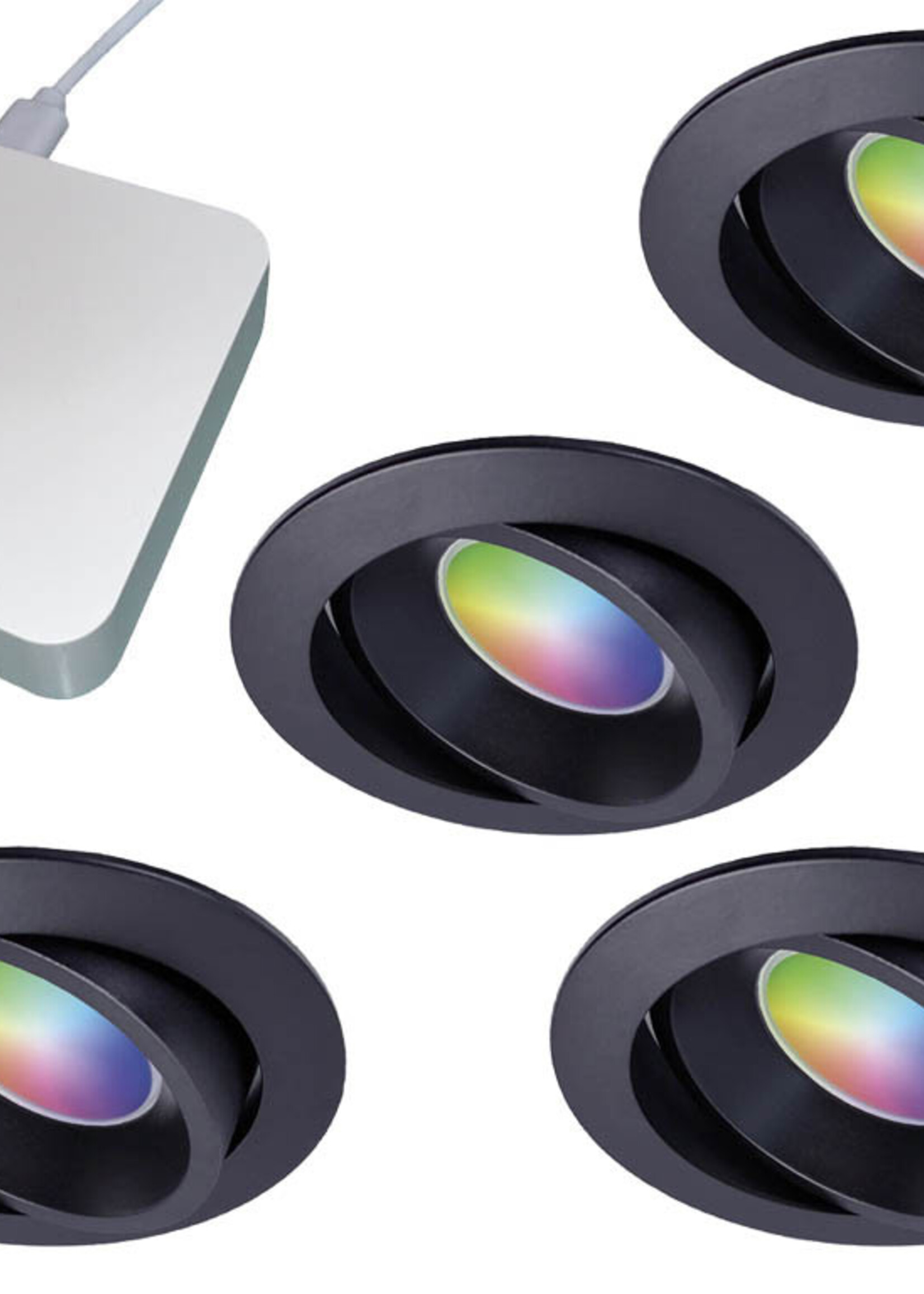 Starterset Smartverlichting :  Kleuren inbouw spots met Bridge