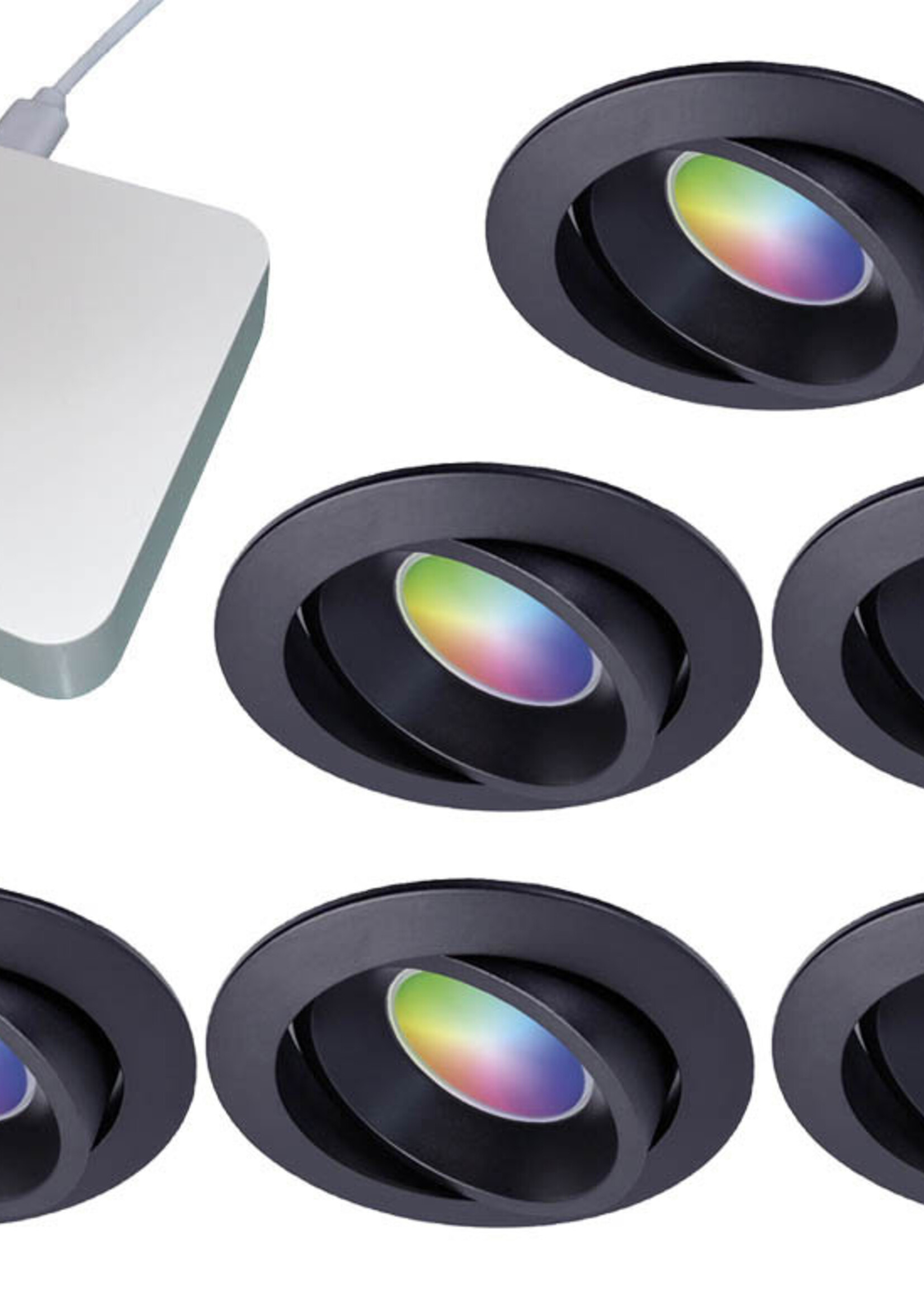 Starterset Smartverlichting :  Kleuren inbouw spots met Bridge