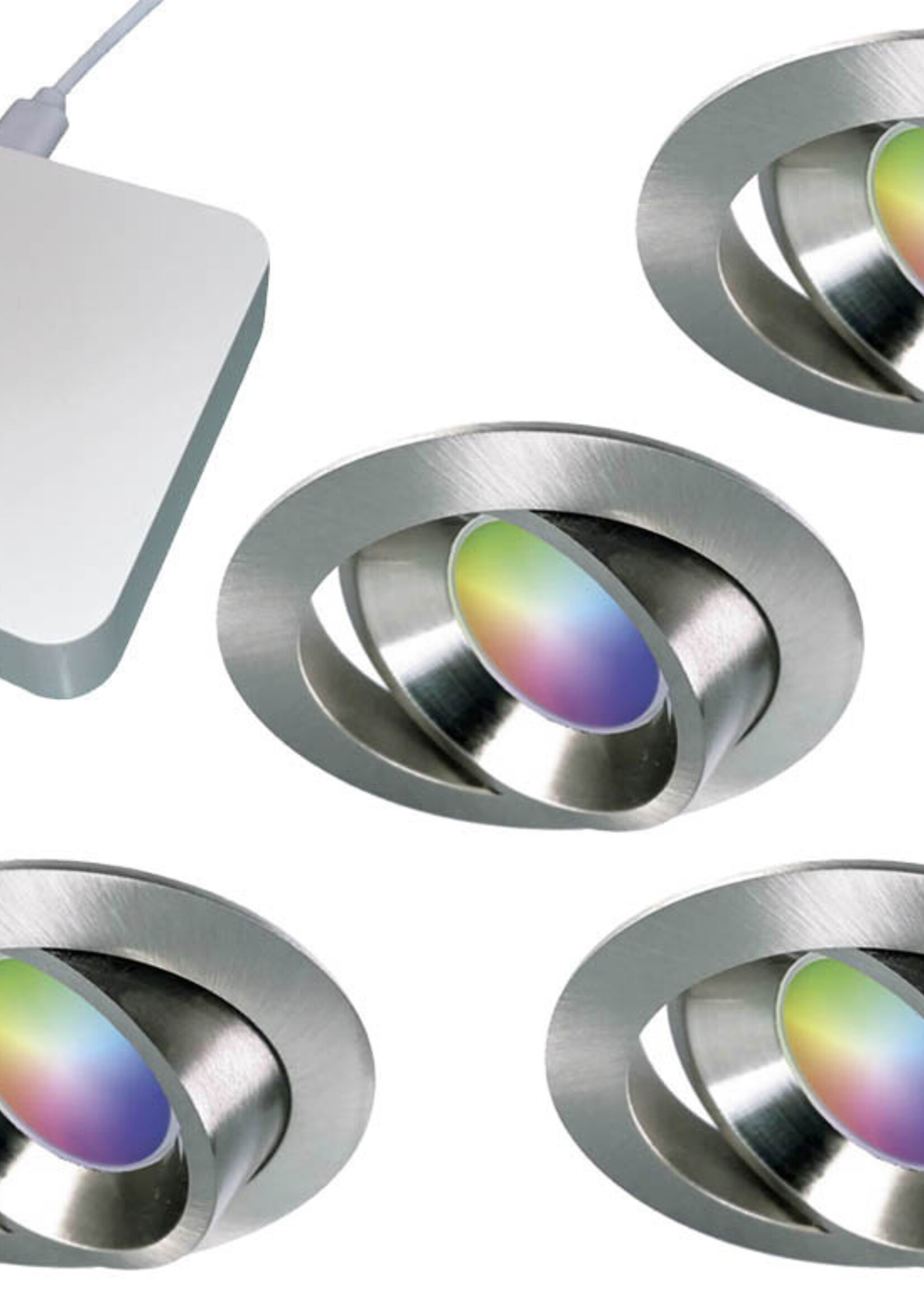 Starterset Smartverlichting :  Kleuren inbouw spots met Bridge