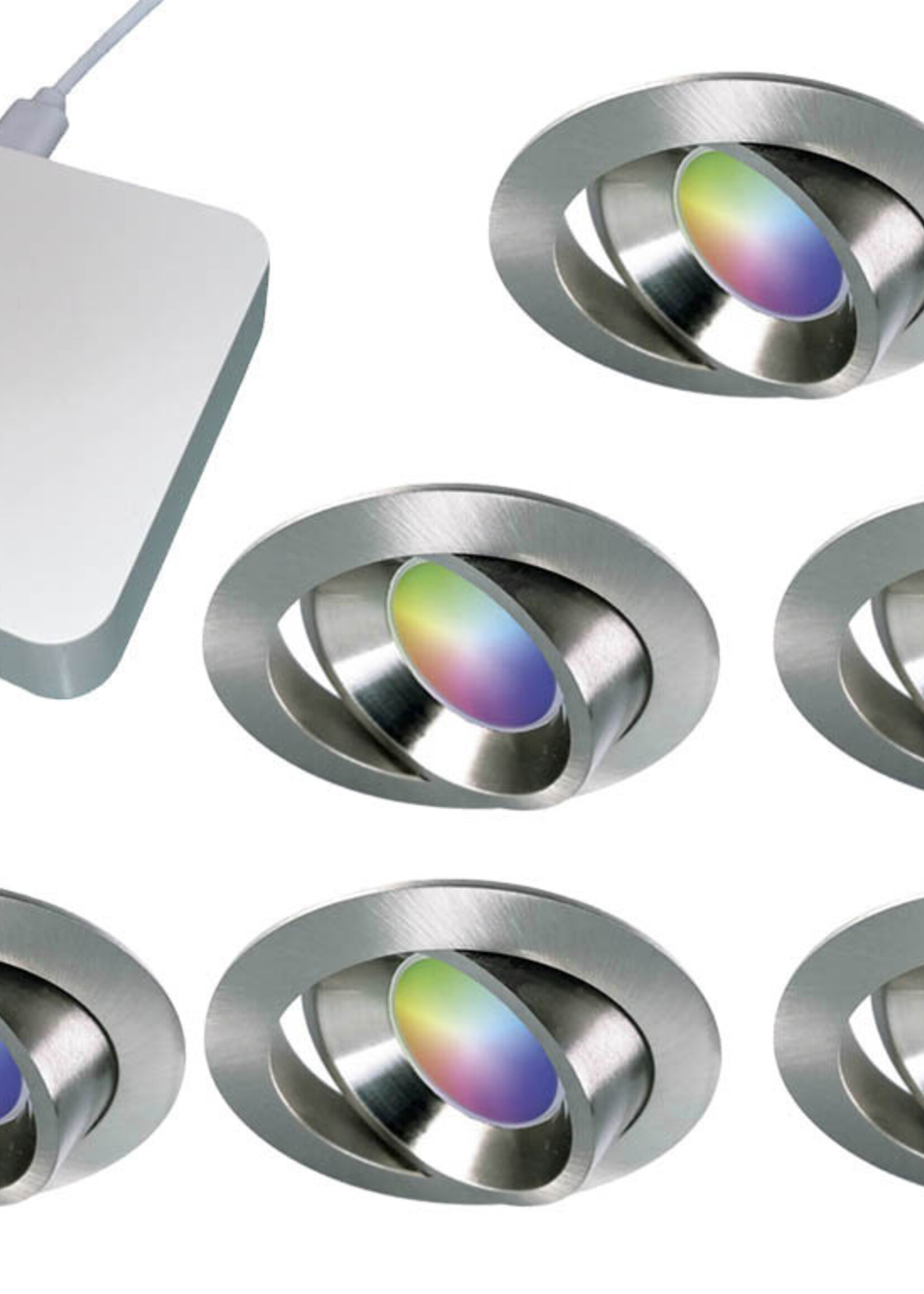 Starterset Smartverlichting :  Kleuren inbouw spots met Bridge