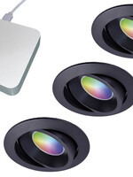 Starterset Smartverlichting :  3x Kleuren inbouw spots met Bridge