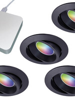 Starterset Smartverlichting :  4x Kleuren inbouw spots met Bridge