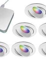 Starterset Smartverlichting :  6x Kleuren inbouw spots met Bridge