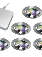 Starterset Smartverlichting :  6x Kleuren inbouw spots met Bridge