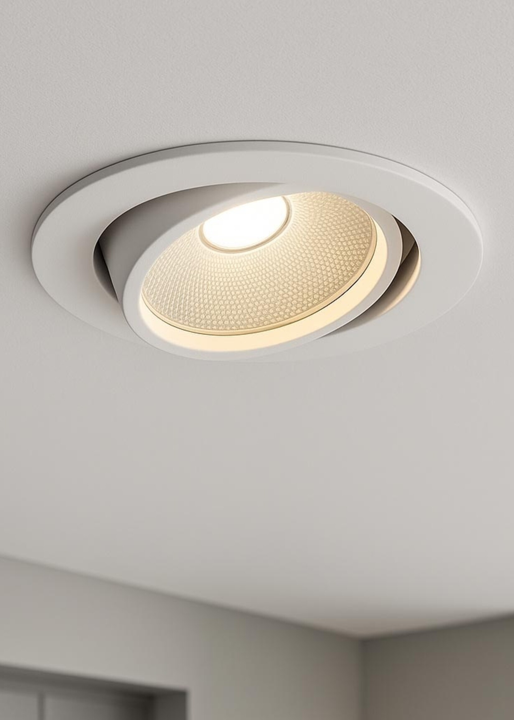 Witte Inbouw Ledspot Oslo, 6 Watt, Dimbaar Warm Wit IP44