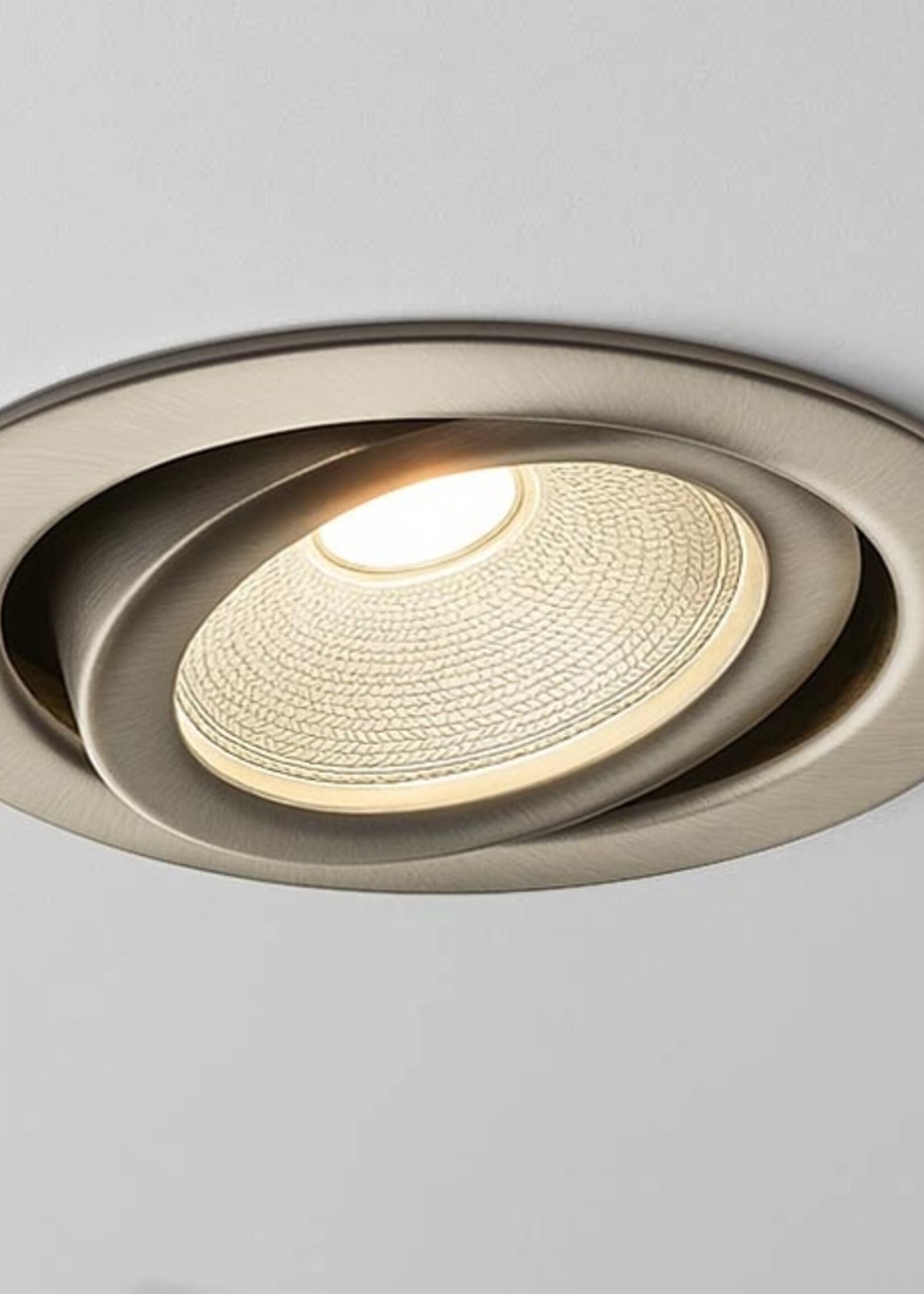 Rvs kleur Inbouw Ledspot Oslo, 6 Watt, Dimbaar Warm Wit IP44