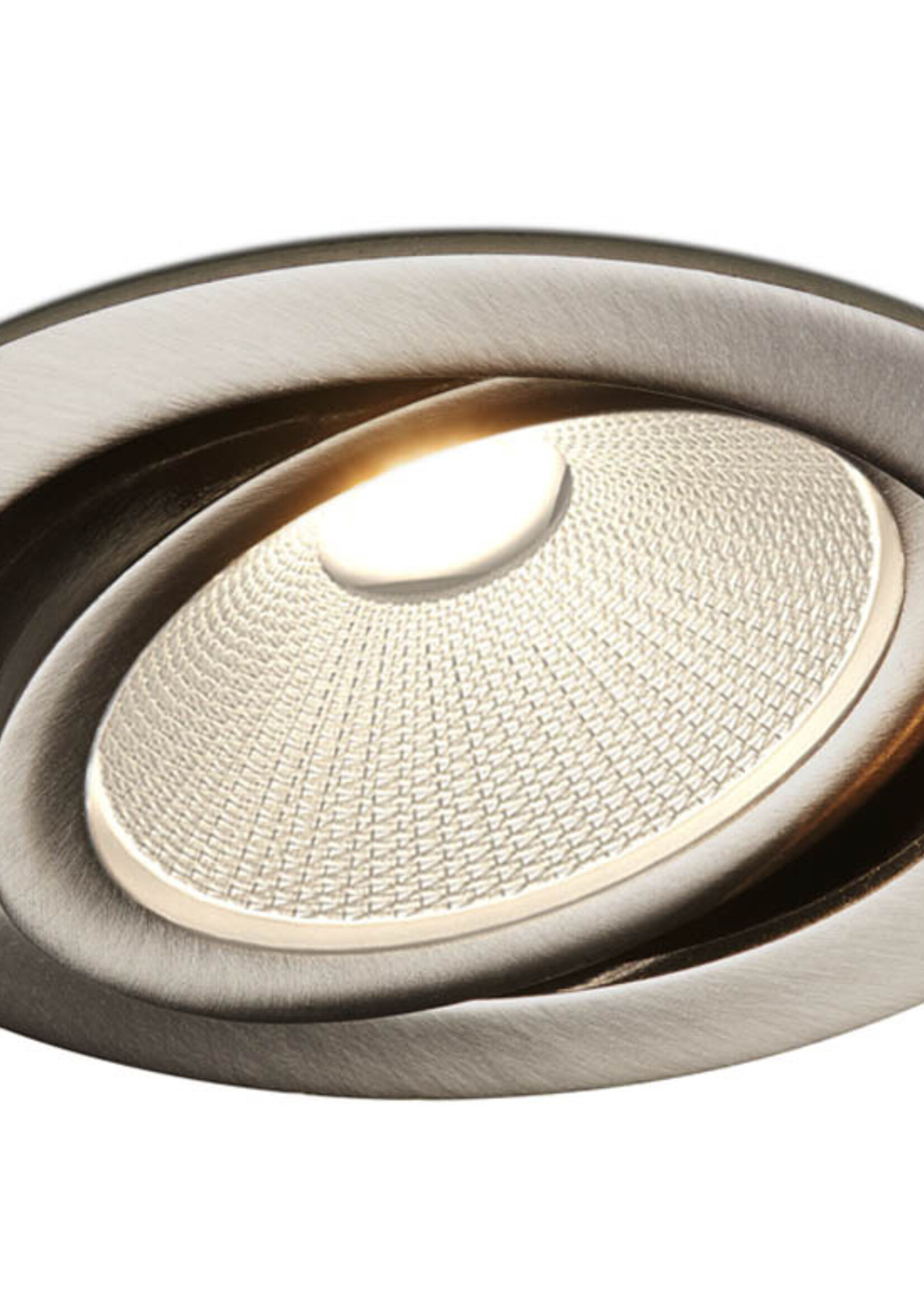 Rvs kleur Inbouw Ledspot Oslo, 6 Watt, Dimbaar Warm Wit IP44