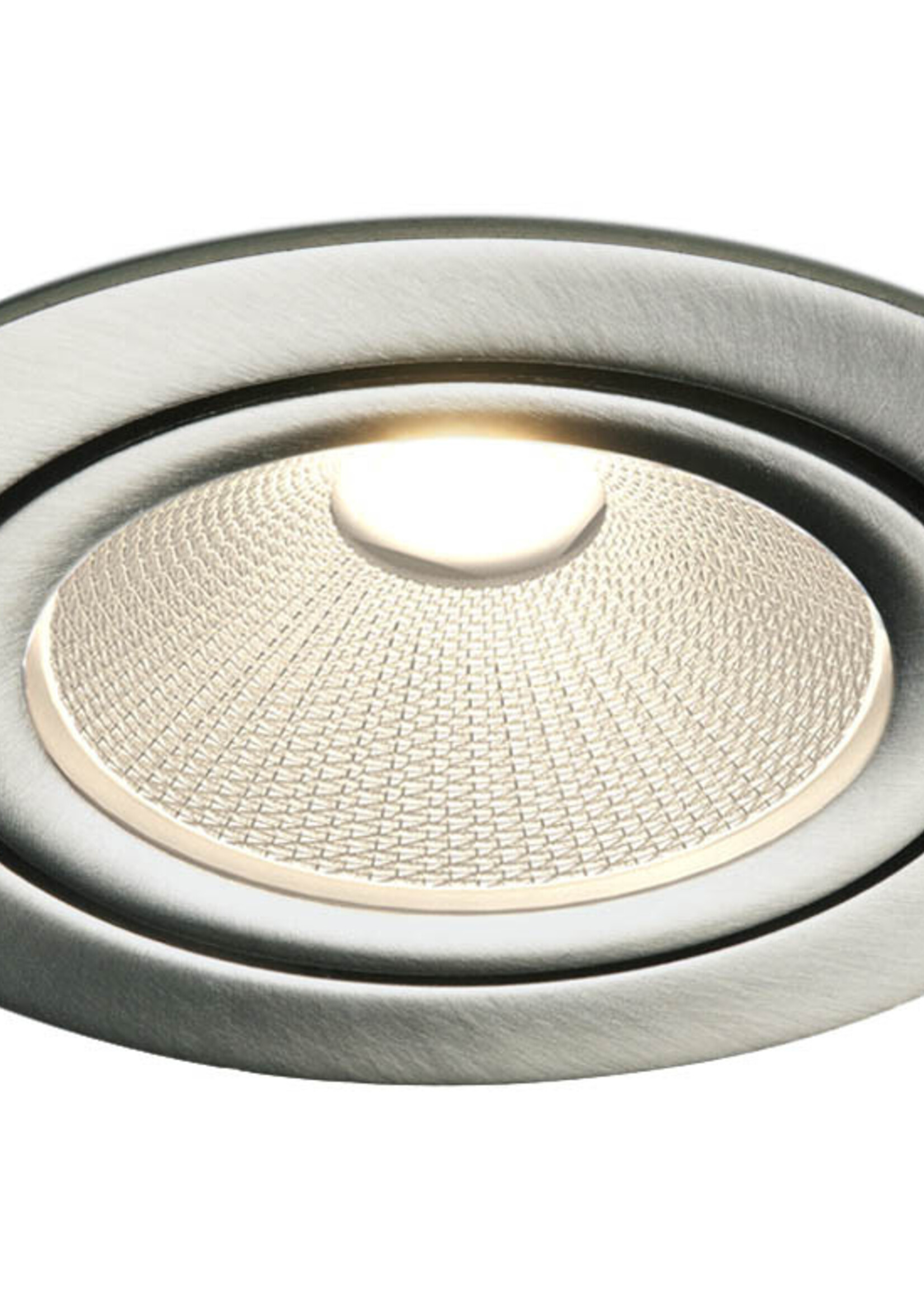 Rvs kleur Inbouw Ledspot Oslo, 6 Watt, Dimbaar Warm Wit IP44