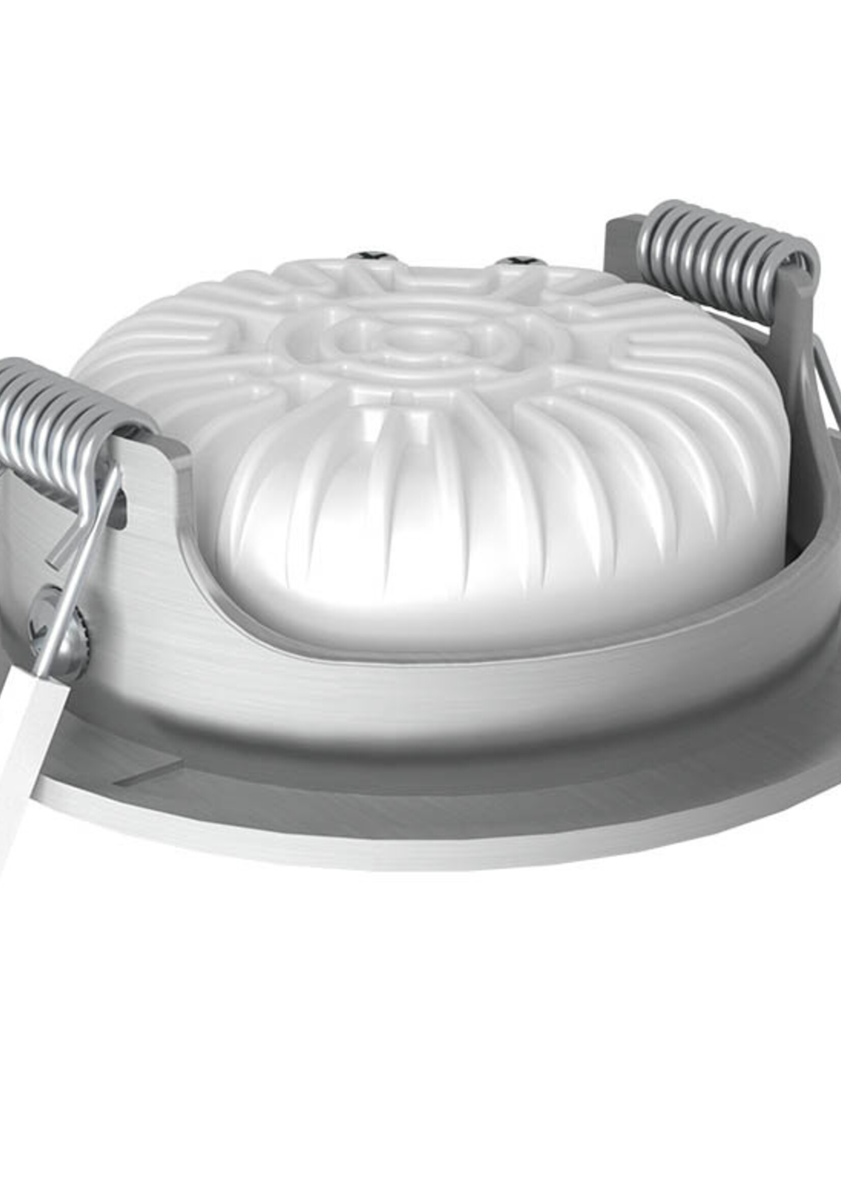Rvs kleur Inbouw Ledspot Oslo, 6 Watt, Dimbaar Warm Wit IP44