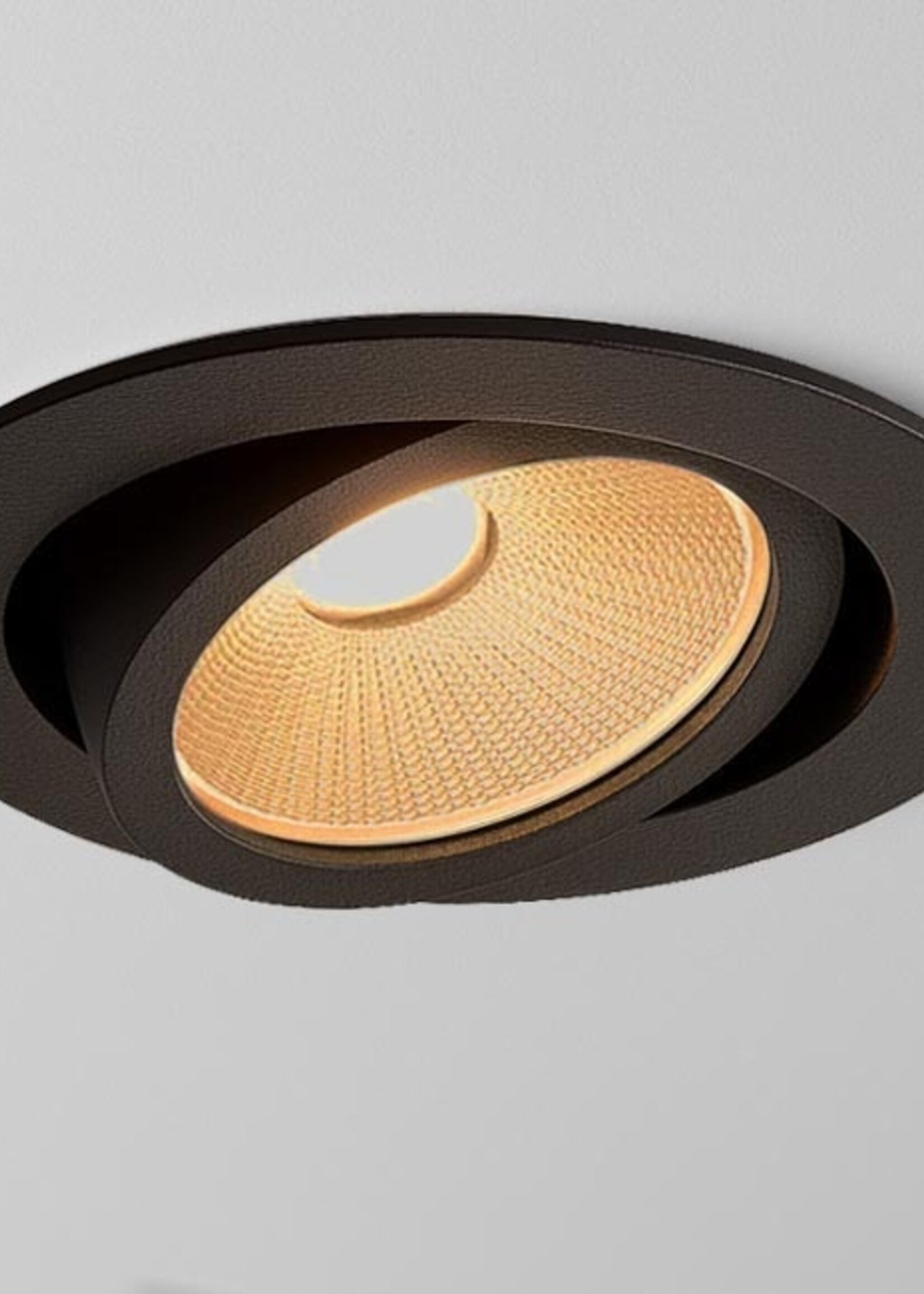 Zwarte Inbouw Ledspot Oslo, 6 Watt, Dim to Warm IP44