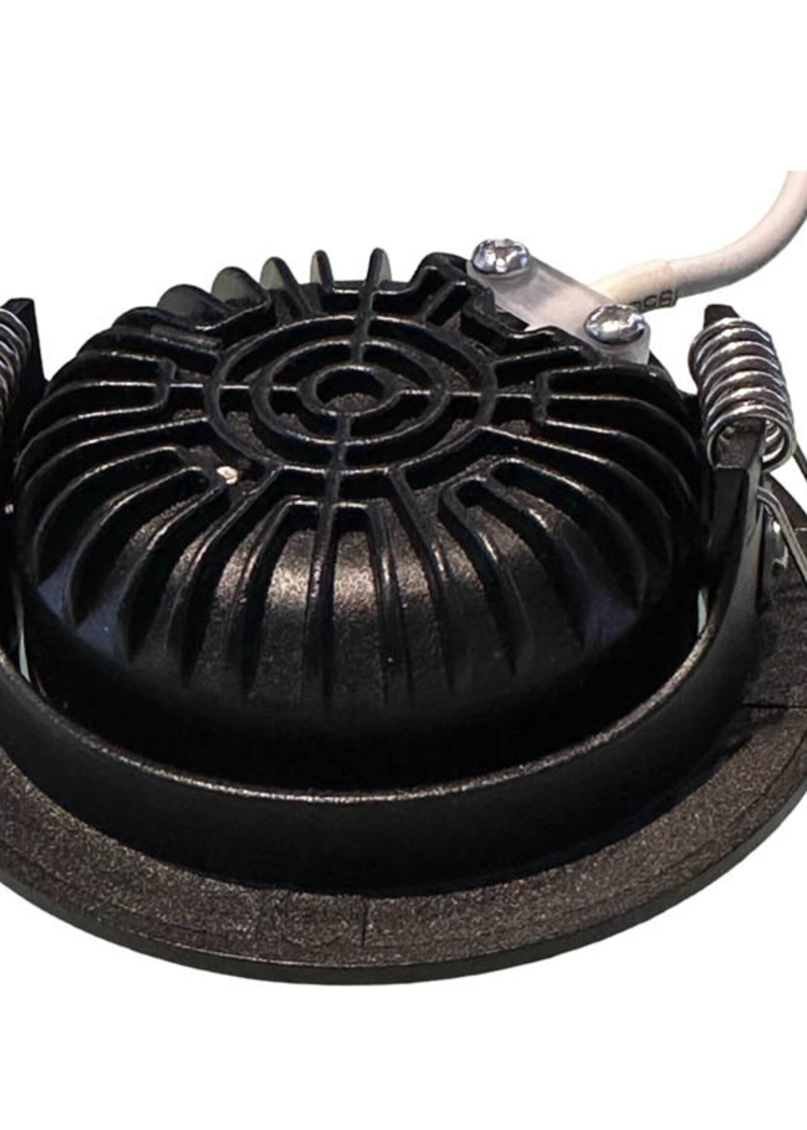 Set van 2 Zwarte Inbouw Ledspot Oslo, 6 Watt, Dimbaar Warm Wit IP44