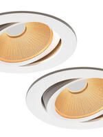 Set van 2 Inbouw Ledspot Oslo, 6 Watt, Dim to Warm Wit, IP44